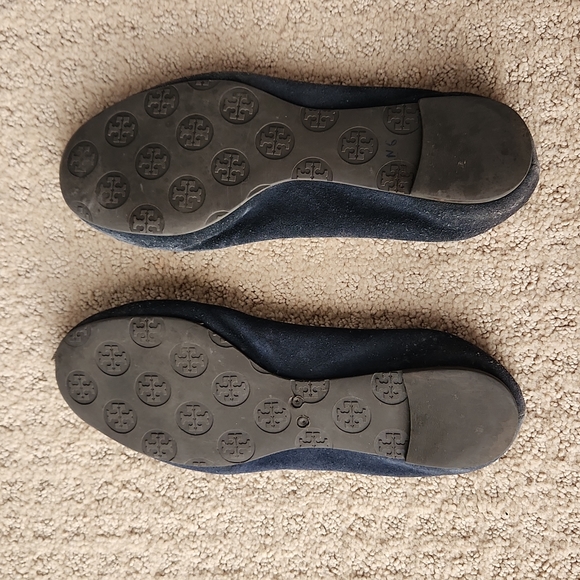Tory Burch ballet flats, navy blue leather suede - Picture 3 of 3